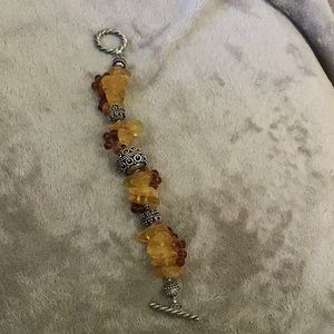 Artisan amber bracelet